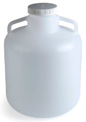Container w/ cap, polyethylene, 4 gallon