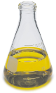 Flask, Erlenmeyer, glass w/screw cap, 125 mL