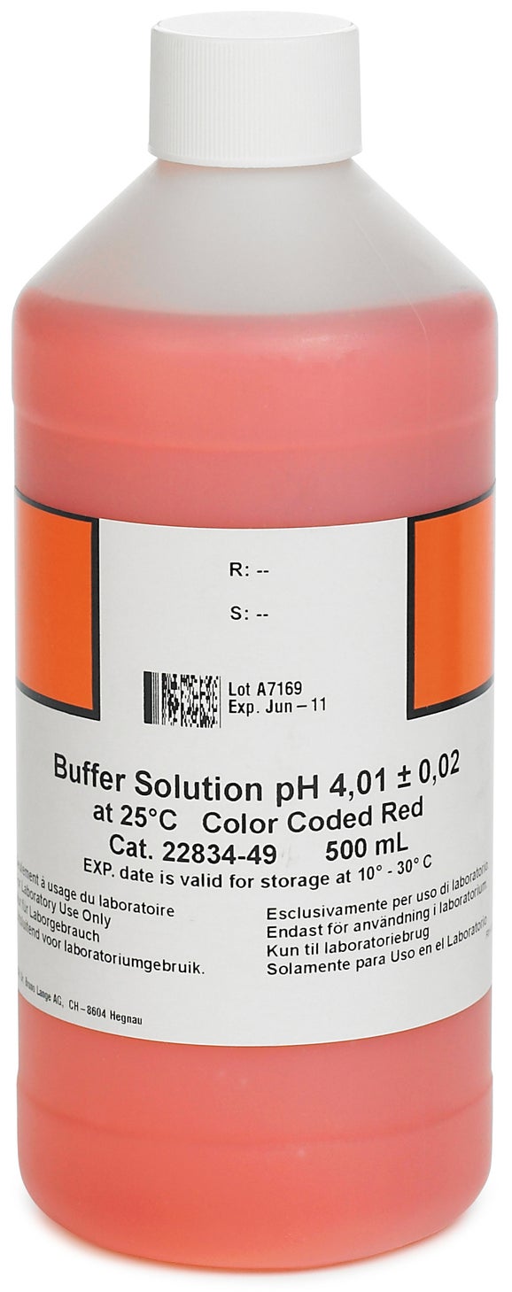 pH-buffertlösning, pH 4,01, 500 mL