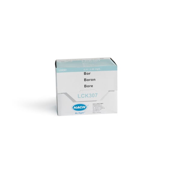 Borkyvettest, 0,05-2,5 mg/L B, 25 tester