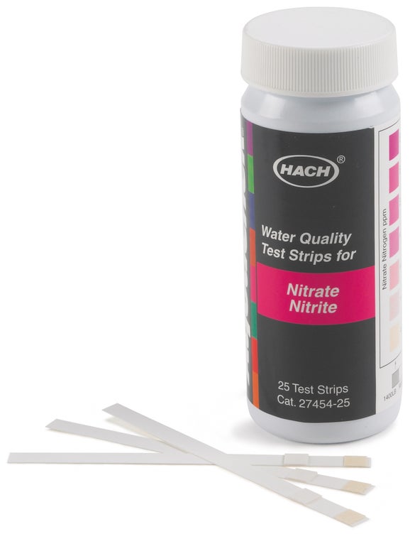 Testremsor, nitrat 0 - 50 mg/L och nitrit 0 - 3 mg/L, 25 tester
