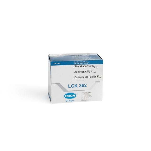 Syrakapacitet - KS4.3, kyvettest, 0,5-8,0 mmol/L, 25 tester