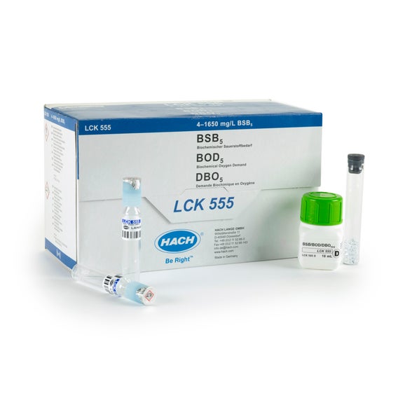 BOD5-kyvettest, 4 -1 650 mg/L O₂, 39 tester