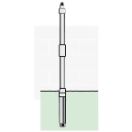 Single pole PVC for electrochemical sensor (1" NPT)