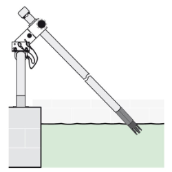 Pole mount kit for LDO sensor, stainless steel