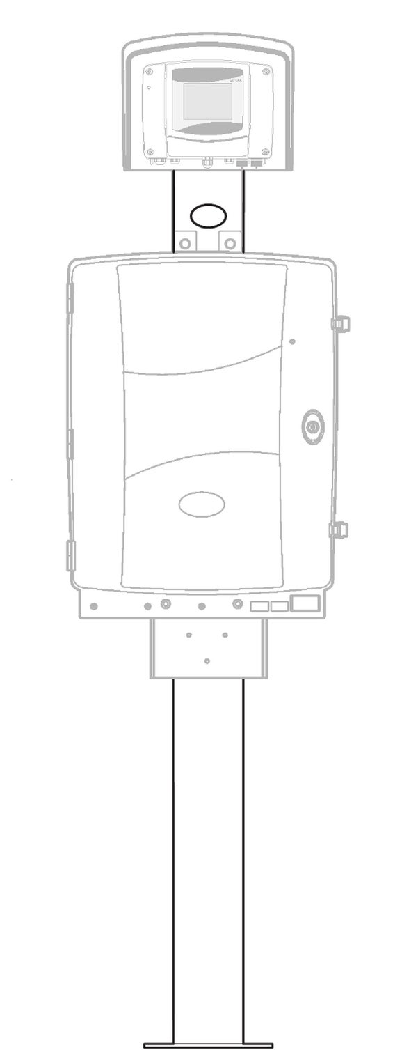 Monteringssats (1,7 m) för sc-analysator på stativ och SC-styrenhet