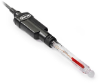 Intellical PHC705 RedRod påfyllningsbar pH-elektrod i glas för hög alkalinitet, för lab, 1 m kabel