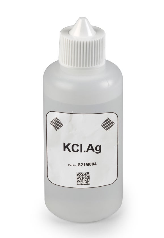 Påfyllningslösning, referens, 3 M KCl med AgCl, 100 mL